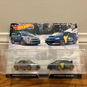 Hot Wheels Premium SUBARU IMPREZA WRX & ‘16 SUBARU WRX STI 2-Pack Car Culture